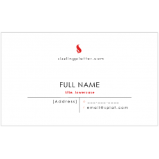 Business Card, Restaurant Location